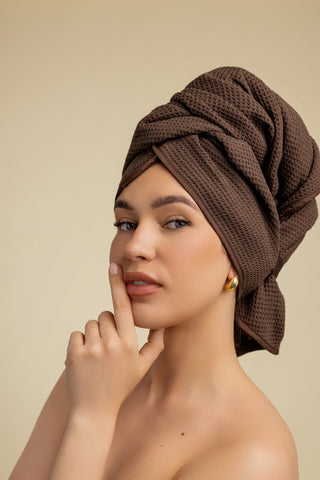 Hair Towel + Hairbrush Set