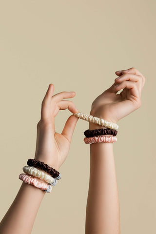 PETITĖ Silk Scrunchies ×3
