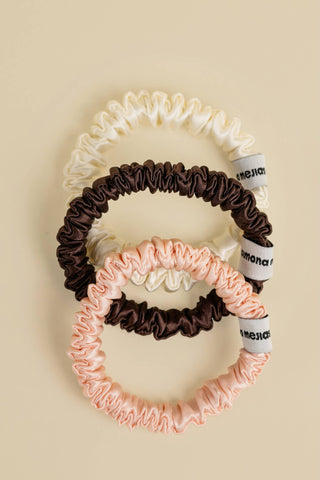 PETITĖ Silk Scrunchies ×3