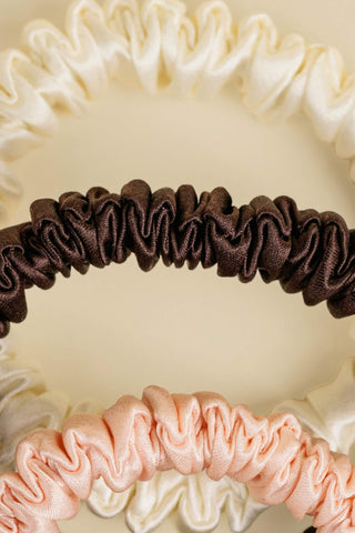 PETITĖ Silk Scrunchies ×3